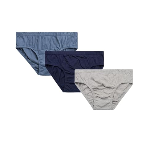 Image of Acumen Men's Underwear Briefs 3-Pack - 100% Combed Cotton, Anti-Bacterial Technology - Premium Ultrasoft Waistband