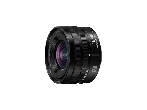 Image of Panasonic LUMIX Full Frame Interchangeable Camera Lens, L-Mount, S 18-40mm F4.5-6.3 (S-R1840) | Full-Frame L-Mount Compact Zoom, 62mm Filter, Approx. 155 G, Dust and Splash Resistant