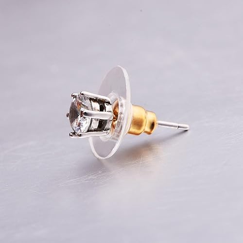Image of KUMU Jewellery Tools (200 Pcs Approx) Earring Back Stopper (Golden 100 Pairs Approx)
