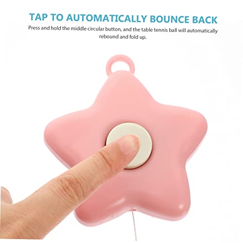 1 Conjunto treinador de tênis de mesa bolas de pong de treinador de eixo elástico treinador de práti