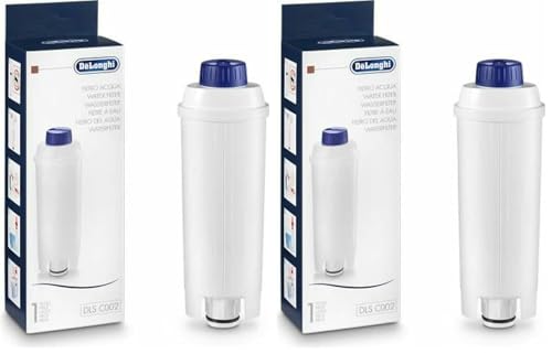De'Longhi Cartouche Filtrante DLSC002, Filtre a Eau Machine a Café (Lot de 2)