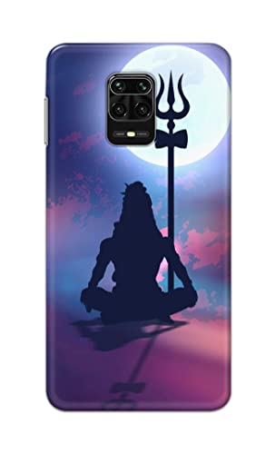 Image of Printed Hard Back Cover Case for Mi Redmi Note 10 Lite Back Cover (Lord Shiva) -702