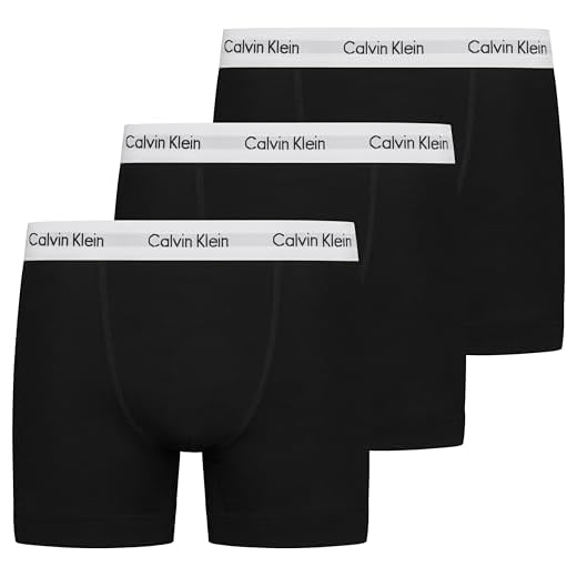 Calvin Klein Herren - 3er-Pack mittlere Taille Hüft-Shorts - Mehrfarbig (Schwarz 001), Gr. M