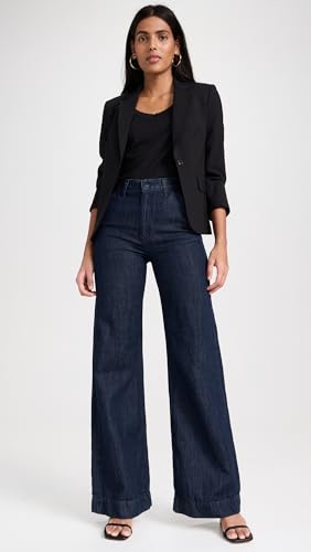 Women's Denim Trousers Indigo Linen 5
