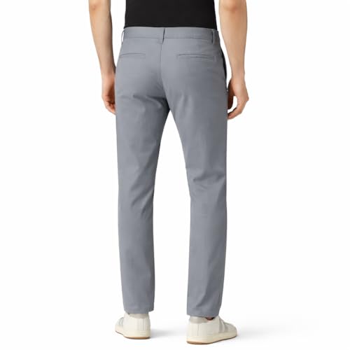 Image of Men's Casual Regular Fit Cotton Pants | Chinos | Trousers