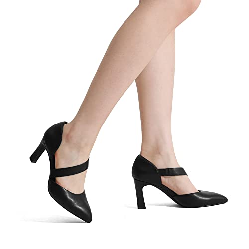 DREAM PAIRS Women's High Heels Pumps Dress Closed Pointed Toe Comfortable D'Orsay Pumps Shoes for Work Office Wedding Dancing Charmane 5