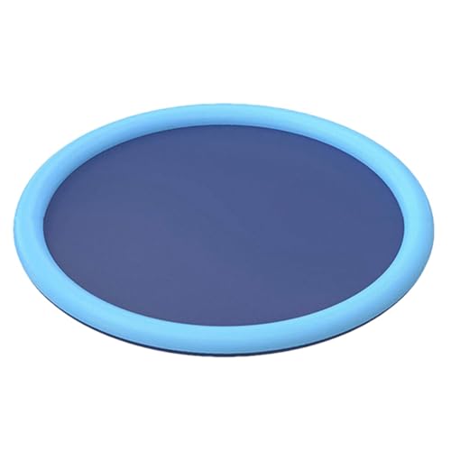 JIEBWCHA Padena de rociadores, rociadores de Perros para el Exterior, Piscina Antideslizante de Perros, Engrosar la Almohadilla, el Juego al Aire Libre, los Accesorios para Mascotas, los Juguetes de