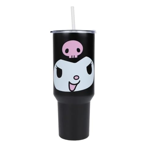 Bioworld Kuromi 40 Oz. Stainless Steel Tumbler With Leak-Proof Lid Cover