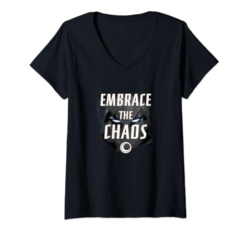 T-shirt Moon Knight col V vêtement Marvel imprimé coton pour femme