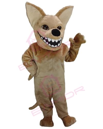 Eamior Thermo-lite Chihuahua Mascot Costume for Adults Men & Women with Built-in Fan Inside the Head