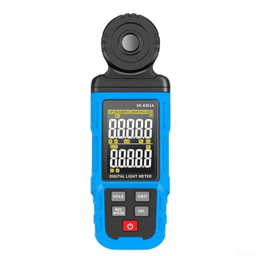HavenlyCove - Radiomètre UV avec spectromètre numérique et mémoire de 999 points pour mesurer les conditions d'éclairage dans les laboratoires, les usines et les hôpitaux (SK-8301A)
