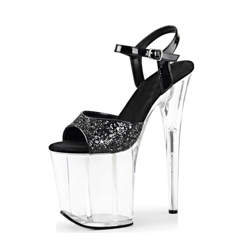 Talons pour la pole dance de boîte de nuit avec plateforme transparente