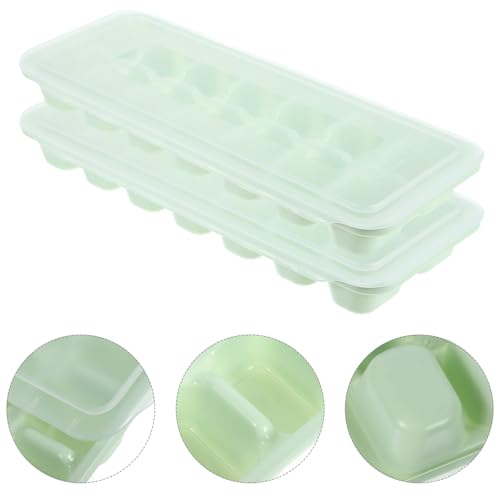 2 cubeteras reutilizables con tapa color verde miniatura 5