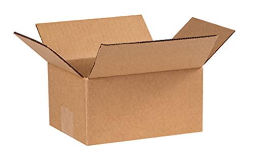 Image of Secure Seal - 8x6x4 Pack of 100 Corrugated Cardboard Packing Shipping Mailing Moving Carton Boxes