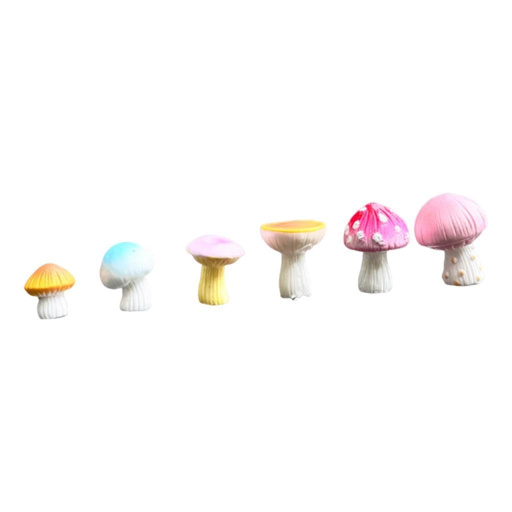 Figurines de Champignons miniatures pour déco de maison et bureau