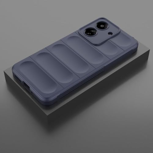 Image of amazon basics Mobile Cover for Mi Redmi 13C 4G / Poco C65 4G | Full Camera Protection | Liquid Silicon Case | Flexible Bumper Case for Mi Redmi 13C 4G / Poco C65 4G (Dark Blue)