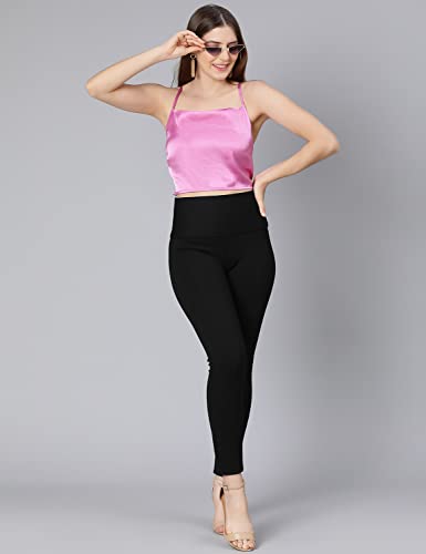 Image of oxolloxo Beige Shoulder Strap Women Satin Crop top