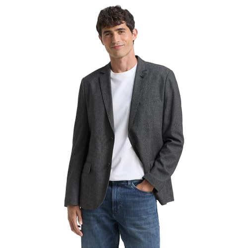 Veste bleu marine texturé Tom Tailor pour homme une coupe confortable 50