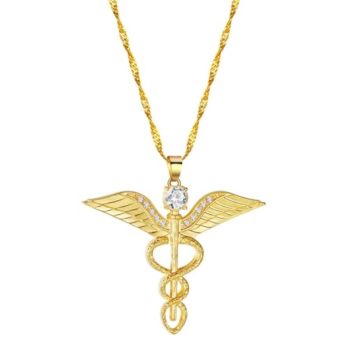 Collier ailes d'ange pour infirmière et médecin cadeau urgence santé