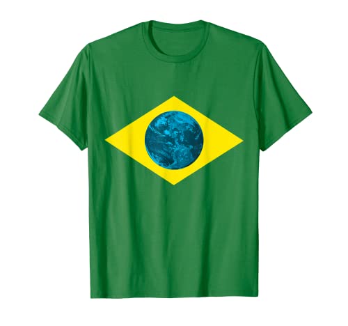 Brésil drapeau national terre T-Shirt