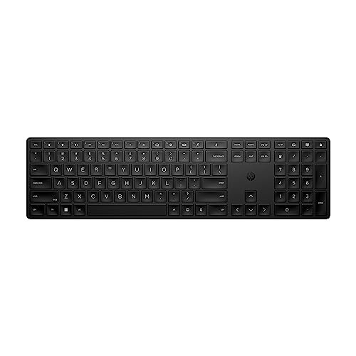 HP 450 Programmable Wireless, Full Size; 3-Zone Layout Keyboard, 2.4 GHz Wireless Connection, Compatible with PCs with Available USB-A Port