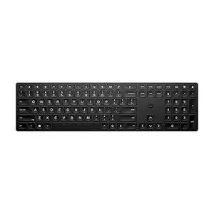 HP 450 Programmable Wireless, Full Size; 3-Zone Layout Keyboard, 2.4 Ghz Wireless Connection, Compatible with Pcs with Available USB-A Port, Black