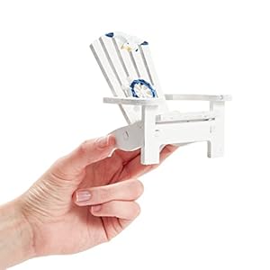 Set of 4 Mini Beach Chair for Bathroom, Nautical Home Decor, Ocean Decorations (4 in) Set of 4 Mini Beach Chair for Bathroom Nautical Home Decor Ocean Decorations 4 in