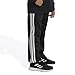 Adidas Toddler Boys' & Little Boys' Iconic Straight Leg Tricot Track Pant, Iconic Adi Black, 4 Regular