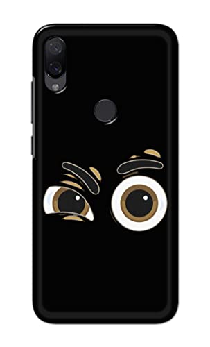 Image of PRINTFIDAA Funky Expression of Cartoon Eyes Printed Designer Hard Back Case Cover for Xiaomi Mi Play -(TY) MVN1004