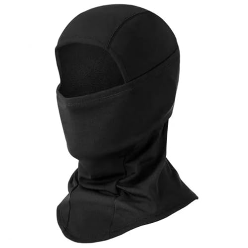 DTOHMOM Pasamontañas transpirable para invierno, máscara de esquí, gorro de bicicleta, pasamontañas, moto, para hombre y mujer, talla única, color negro