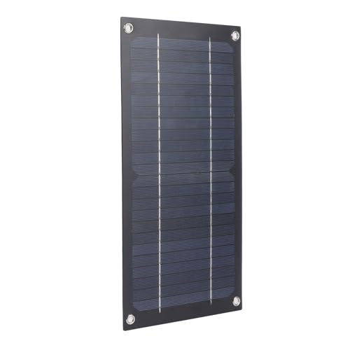 Acouto Caricabatterie da Pannello Solare da 600 W Regolatore di Carica in Silicio Monocristallino 100A Kit Pannello Solare con Cavo di Prolunga Clamp/Holder per Batteria per Efficienza da Campeggio