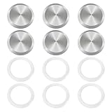 6pcs Sanitary Tri Clamp End Cap, 2' Tri Clamp Clover Solid End Caps fits Tri-Clamp Ferrule Flange Stainless Steel 304 Fitting Clamp (2' (51mm) Tube OD)