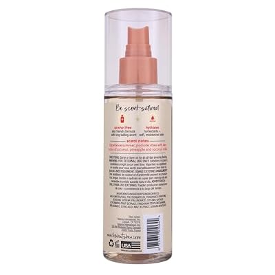 Tree Hut Coco Colada Hair & Body Mist, Hydrating & Alcohol-Free Body Spray, Summer Scent, Fragrance with Coconut and Pineaple Notes, 6 Fl Oz.
