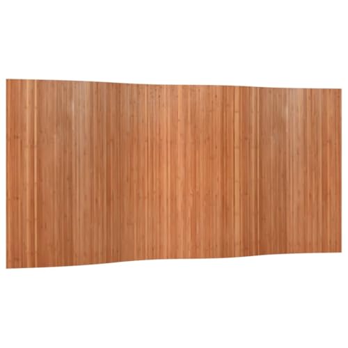 vidaXL Biombo Divisor de bambú marrón 165x400 cm, Separador de ambientes, biombo Divisor, Separador de habitación, separadores de ambientes