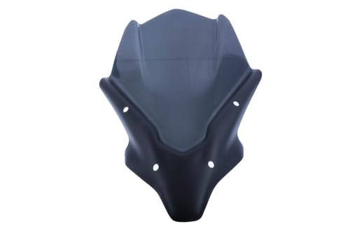 Bulle Yamaha MT07 2021-2024 noire double courbure en polycarbonate