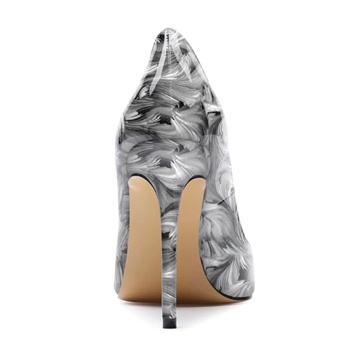Image of Castamere Womens High Heels Pointed-Toe Slip-on Stilettos Pumps 4Inch Heel Shoes
