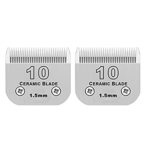 Image of 10# Grooming Ceramic Pet Clipper Blades Compatible with Andis & Oster A5