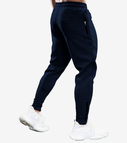 Fioboc Mens Joggers Weekend Performance Zip Ankle Jogger Athletic Sweatpants with Zipper Pockets Athletic Pant3