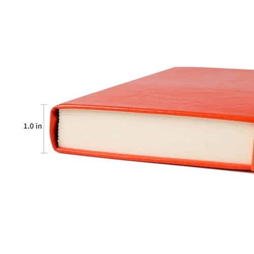 Journal pour écrire pftvalue en papier 100g/m² avec couverture rigide orange - 4