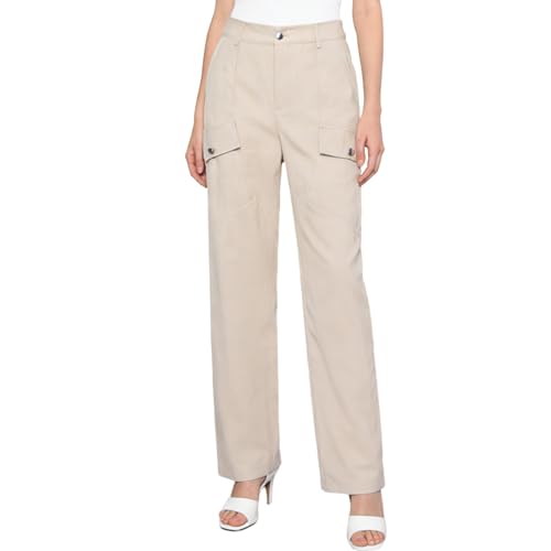Pantalons soirée femme avec poches et finitions bas de style urbain