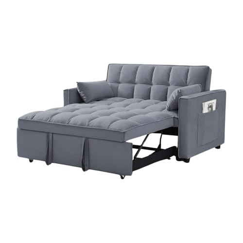 La mejor selección de Sofa Reclinable Doble los mejores 10. 47 Bossa | Sofácama Reclinable para Sala, Departamento o Casa Multifuncional | Convertible 3 Posiciones Sofá de 2 plazas Capitonado Anders Gris 135 cm x 94 cm x 77 xcm