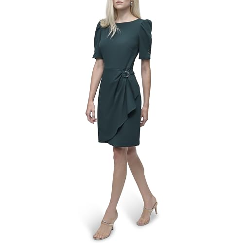 DKNY Women's Short Sleeve Mini Sheath Dress3