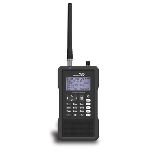 Whistler TRX-1 Handheld Digital Police Scanner Radio – Portable Scanner with EZ Scan, APCO P25 Phase I & II, DMR, NXDN, and USA/Canada Database – Black