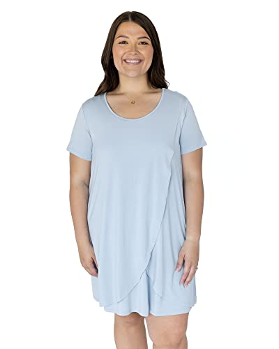 Image of Kindred Bravely Tulip Hem Maternity & Nursing Nightgown | Breastfeeding Nightgown for Women