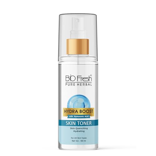 Image of BIOFRESH Pure Herbal Hydra Boost Skin Toner with Hyaluronic Acid, Skin Quenching Hydration for Soft, Supple & Refreshed Skin, No Parabens, Nano Multi-Vit Herbal Extract, Suitable for All Skin Types 100 ml