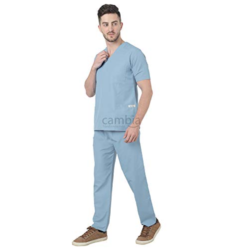 Image of Cambia Scrub Suits for Doctors Men /OT Dress Unisex (L, Grey)
