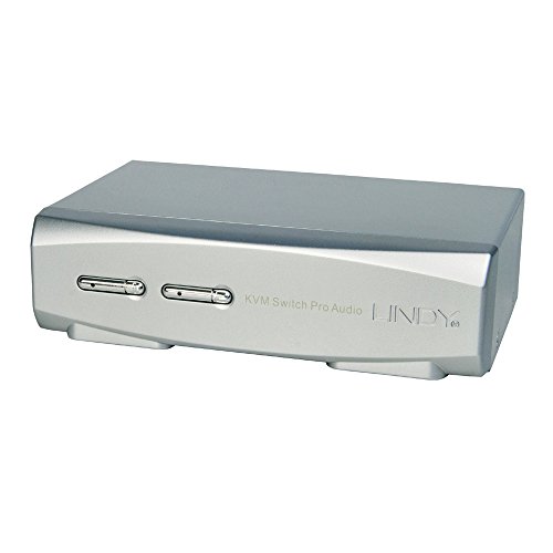 LINDY 39304 2 Port DisplayPort 1.2, USB 2.0 & Audio KVM Switch Pro