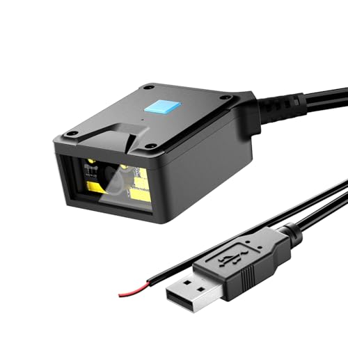 NetumScan 2D-Barcode-Scanner mit fester Halterung Industrietauglicher 1D/2D/QR-Code-Leser mit automatischer Induktionserkennung USB-Anschluss Geeignet für Selbstbedienungsterminals und Fertigungsstraß
