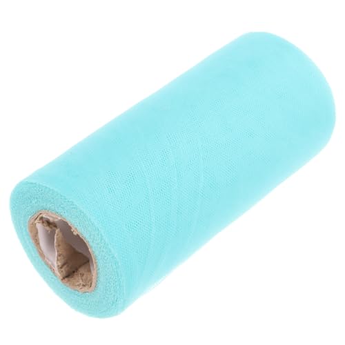 HOODANCOS 1 Roll Mesh Roll Embroidered Sheer Curtains Decorative Ribbon Tulle Wedding Flowers Bouquets Dining Table Decor Wedding Arch Drapes Home Decor DIY Table Skirt Green Polyester