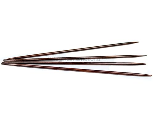 Image of Double Point Rosewood Crafted Premium Knitting Needles | Yarn Storage & Crocheting Accessories | Nagina International (8mm, Maple)